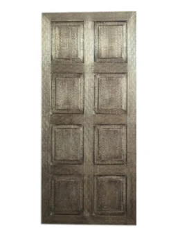 Sliding barn door brass cladded reclaimed wood bedroom doors rustic barndoor farmhouse decor architectural design 100x220cm