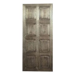 Sliding Barn Door Brass Cladded Reclaimed Wood Bedroom Doors Rustic Barndoor Farmhouse Decor Architectural Design 100x220Cm