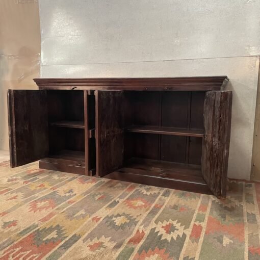 Handcarved indian furniture handmade solid wood sideboard carved doors brown190x46x97cm - Image 10