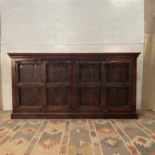 Handcarved indian furniture handmade solid wood sideboard carved doors brown190x46x97cm - Image 6