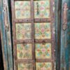 Antique India Door Rustic Yellow Painted Door Farmhouse Garden Doors Unique Eclectic 100x220Cm