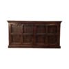 Handcarved Indian Furniture Handmade Solid Wood Sideboard Carved Doors Brown190x46x97Cm
