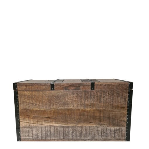 Handcarved indian furniture handmade solid wood storage box carved natural 85x45x48cm