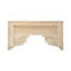 Hand Carved Console Table Bleach 150x40x90