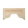 Hand Carved Console Table Bleach 180x40x90