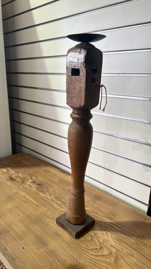 Candle stand antique large 9x9x56cm - Image 2