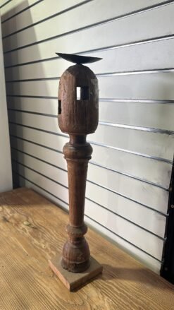 Candle stand antique large 11x11x58cm