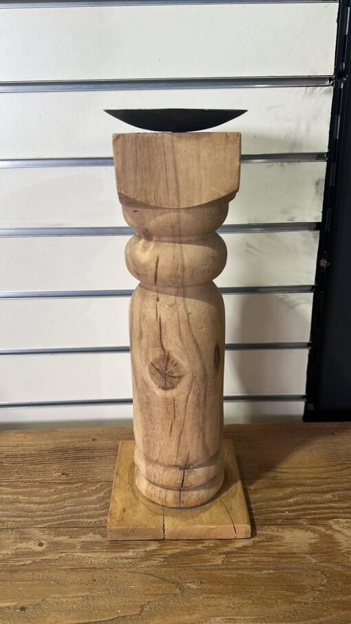 Candle stand bleach 13x13x36cm