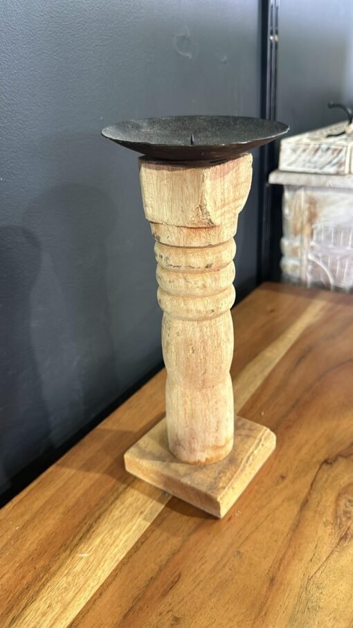 Bleach candle stand small 11x11x26cm - Image 2