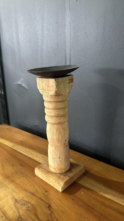 Bleach candle stand small 11x11x26cm - Image 3