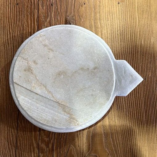 Marble White Plan Stand / Cheese Plate D29 4cm