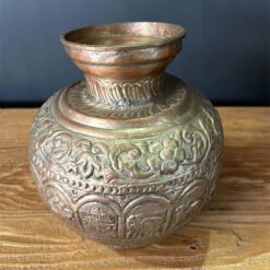 Copper  Vase broad 16Dx20cm