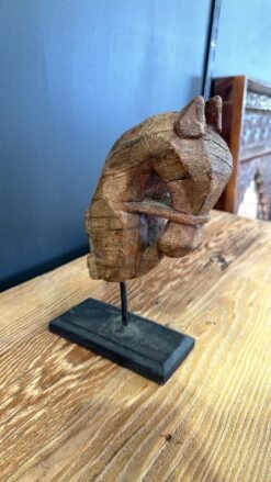 Natural wooden horse 8x15x29cm