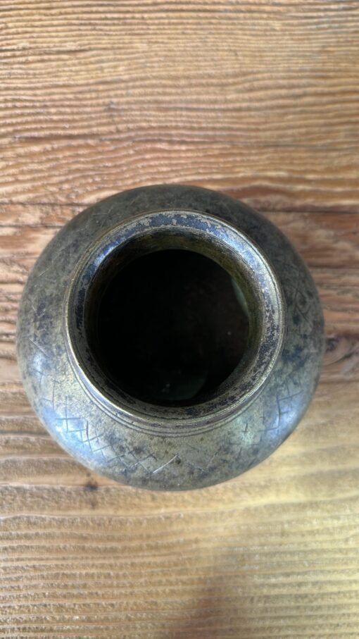 Brass pot small 13dx10cm