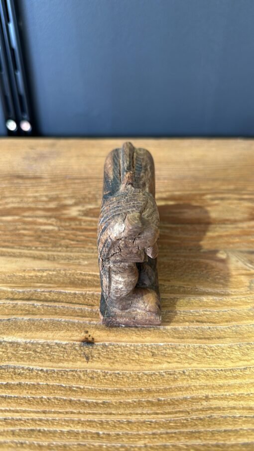 Antique carved lion 3x11x7cm - Image 3