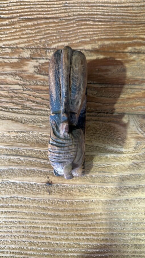 Antique carved lion 3x11x7cm - Image 4