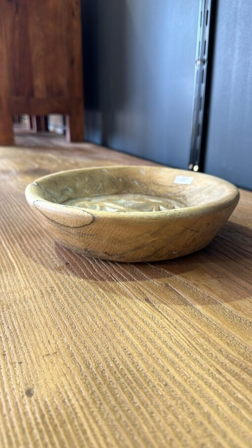 Small wooden carved plate d22 5cm - Image 4