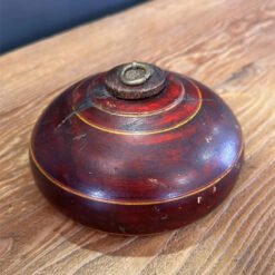 Red rustic Antique box 12Dx9cm