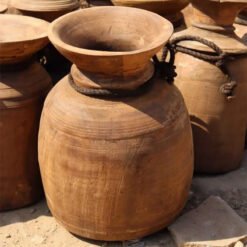 Wooden pots assorted 33x33x38cm
