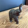 Carved wooden elephant small 5x9x14cm