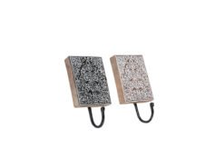 Wooden single hook 11x6x19cm