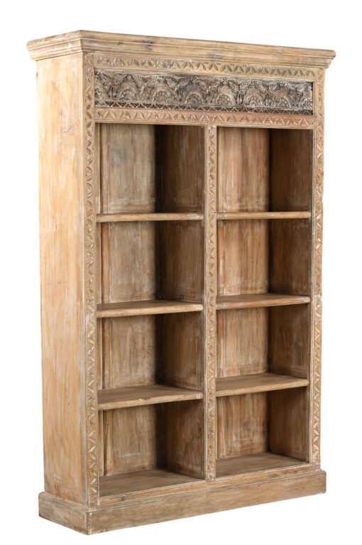 Wooden bookshelf 124x37x184cm - Image 2
