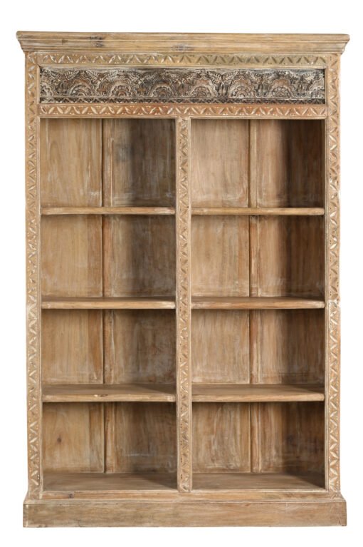 Wooden bookshelf 124x37x184cm