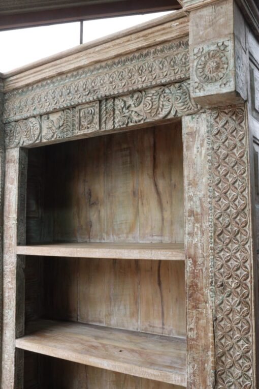 Wooden bookshelf 157x64x249cm - Image 4