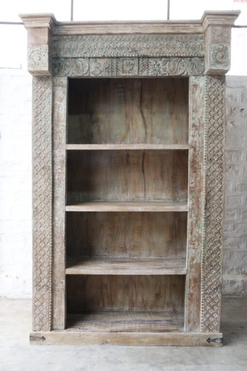 Wooden bookshelf 157x64x249cm
