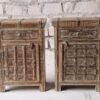 WOODEN BEDSIDE 51x33x72cm
