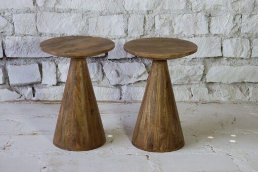 WOODEN SIDE TABLE 43x43x60cm - Image 2