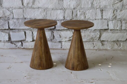 WOODEN SIDE TABLE 43x43x60cm - Image 3