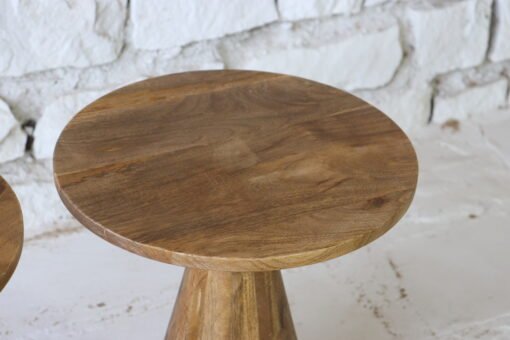 WOODEN SIDE TABLE 43x43x60cm - Image 4