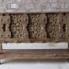 WOODEN CONSOLE TABLE 148x38x92cm