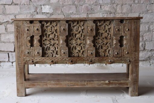WOODEN CONSOLE TABLE 148x38x92cm