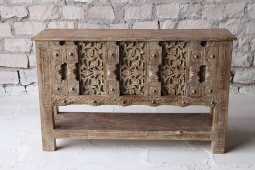 WOODEN CONSOLE TABLE 148x38x92cm - Image 2
