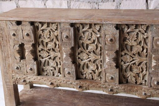 WOODEN CONSOLE TABLE 148x38x92cm - Image 3