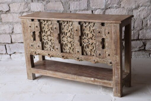 WOODEN CONSOLE TABLE 148x38x92cm - Image 4