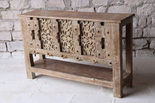 WOODEN CONSOLE TABLE 148x38x92cm - Image 5