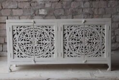 WOODEN 4 DOOR SIDEBOARD 180x40x90cm