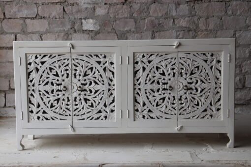 WOODEN 4 DOOR SIDEBOARD 180x40x90cm
