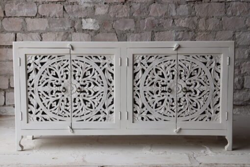 WOODEN 4 DOOR SIDEBOARD 180x40x90cm - Image 2