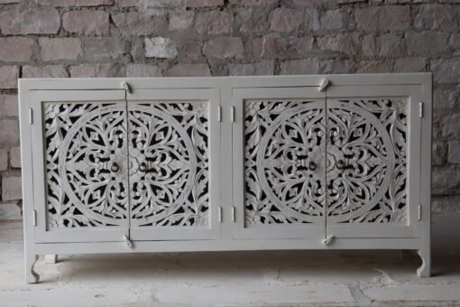 WOODEN 4 DOOR SIDEBOARD 180x40x90cm - Image 3