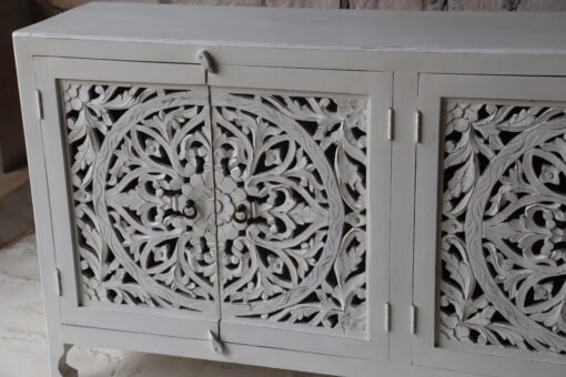 WOODEN 4 DOOR SIDEBOARD 180x40x90cm - Image 4