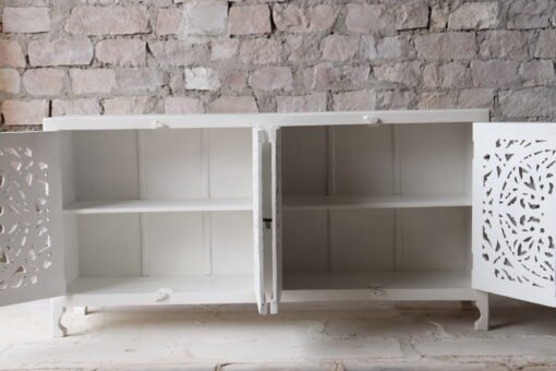 WOODEN 4 DOOR SIDEBOARD 180x40x90cm - Image 6