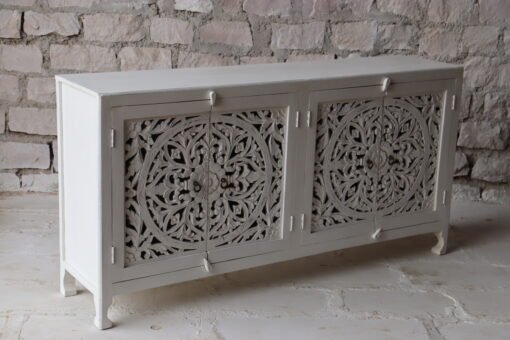 WOODEN 4 DOOR SIDEBOARD 180x40x90cm - Image 7