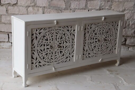 WOODEN 4 DOOR SIDEBOARD 180x40x90cm - Image 8