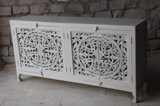 WOODEN 4 DOOR SIDEBOARD 180x40x90cm - Image 9