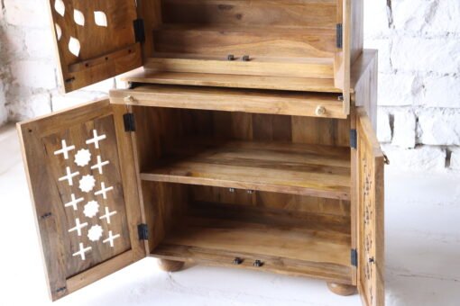 WOODEN TEMPLE LIGHT BROWN 80x45x180cm - Image 7