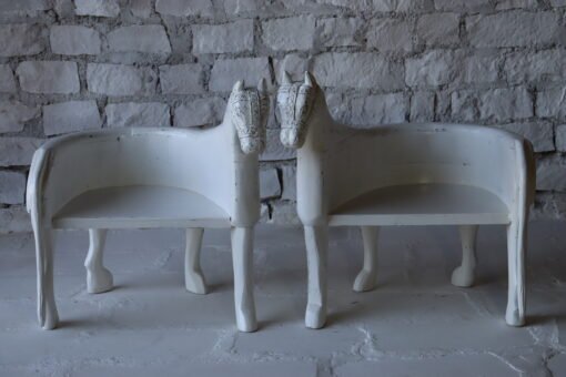 WOODEN HORSE CHAIR 90x70x92cm - Image 2